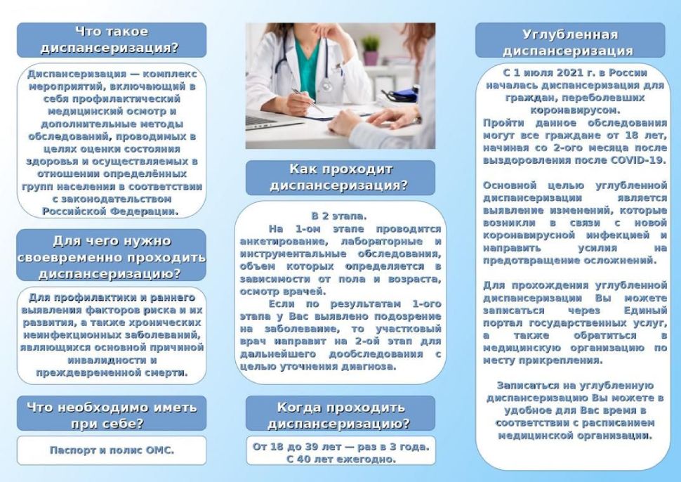 диспансеризация 1